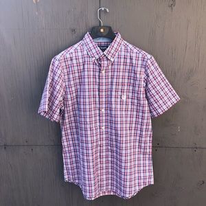 Chaps Men’s Short Sleeves Easy Care Plaid Shirt